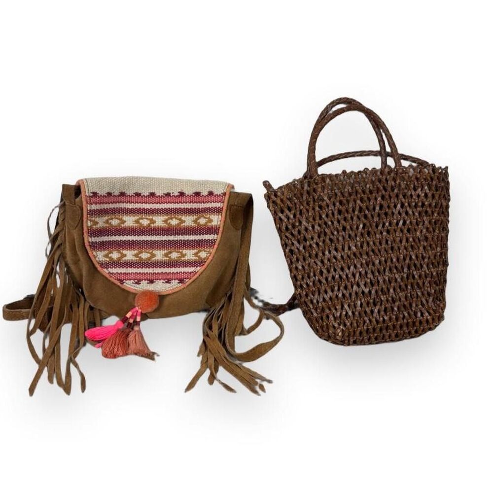 Zara Women's Brown and Tan Bag